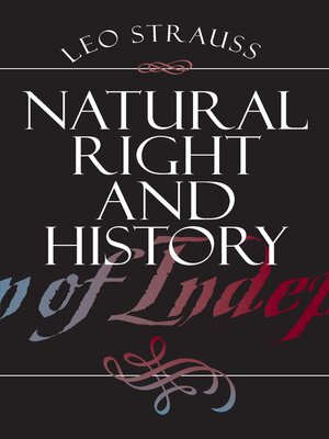 cover image of Natural Right and History